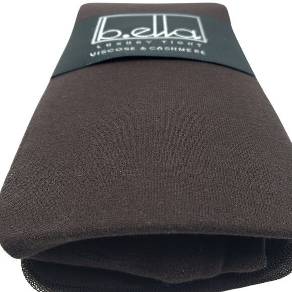 Italian Cashmere Tight Espresso Brown TALL B.ella Georgia Viscose Blend NWT Luxe - Picture 5 of 6